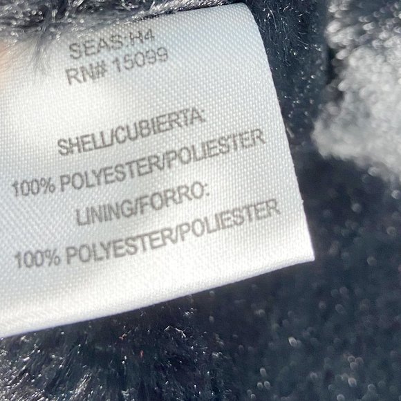 BOGO Black Toggle Faux Fur Lined Full Zip Peacoat Size M - Picture 11 of 11